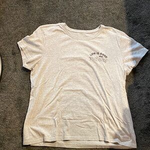 Life Is Good Light Heather Gray Graphic Tee - Dr. Seuss Chest Print